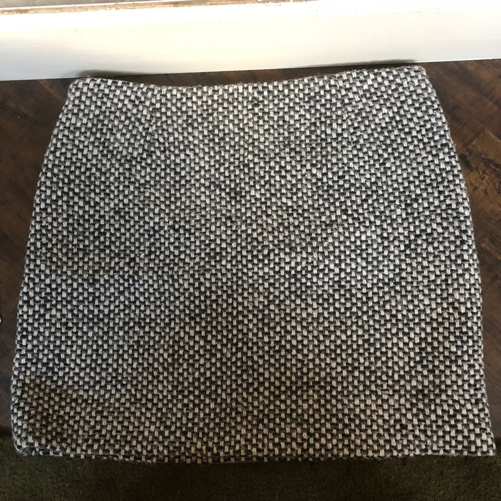 J. Crew wool mini skirt